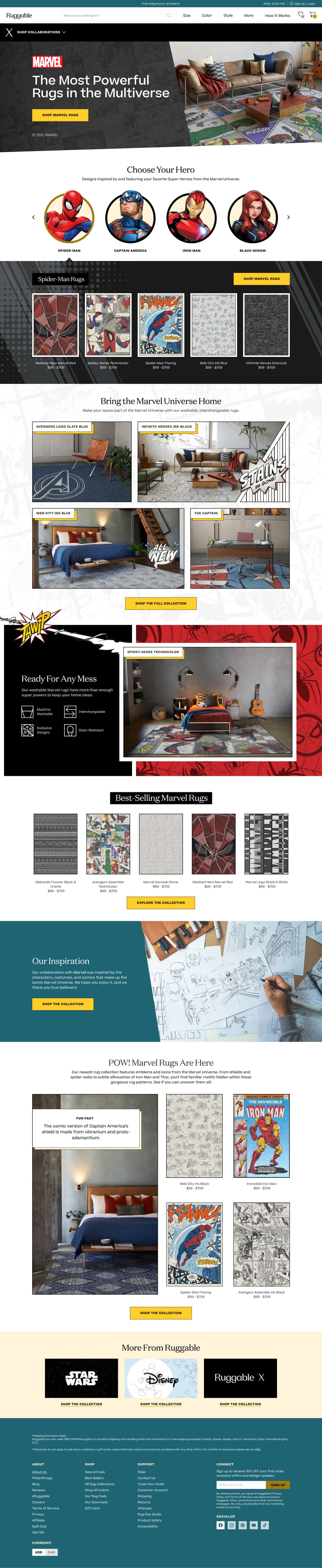 Marvel collaboration · desktop LP