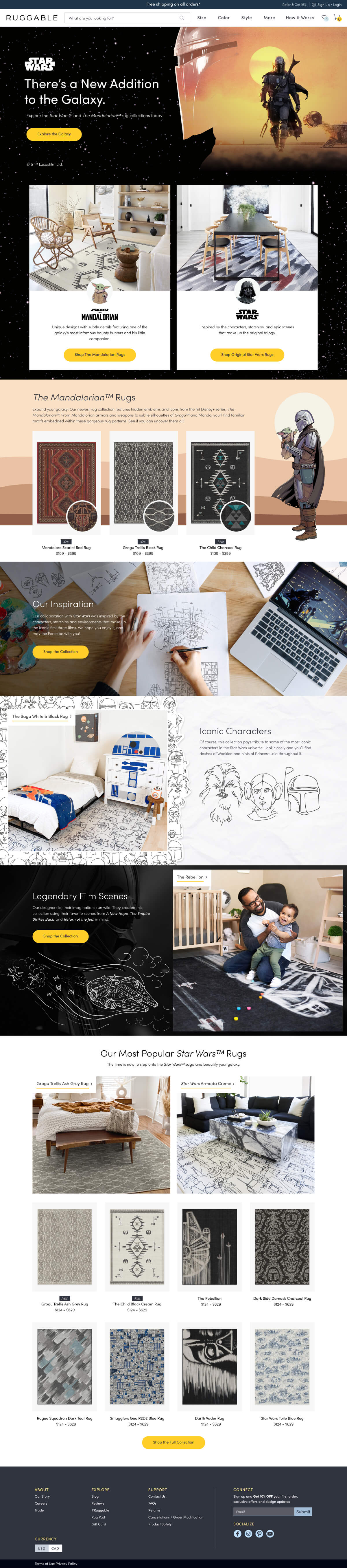 Star Wars Mandalorian collaboration · desktop LP