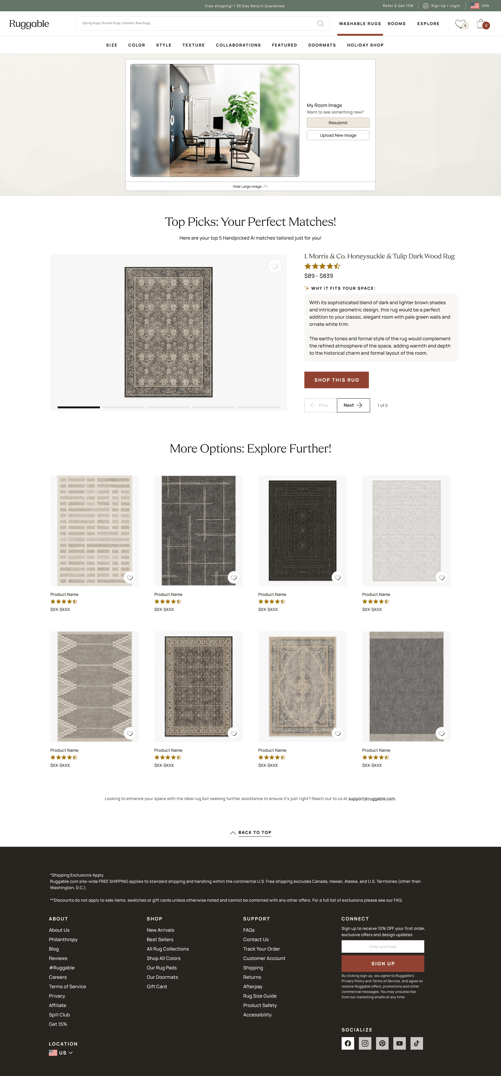 Designable — expanded detail view on desktop