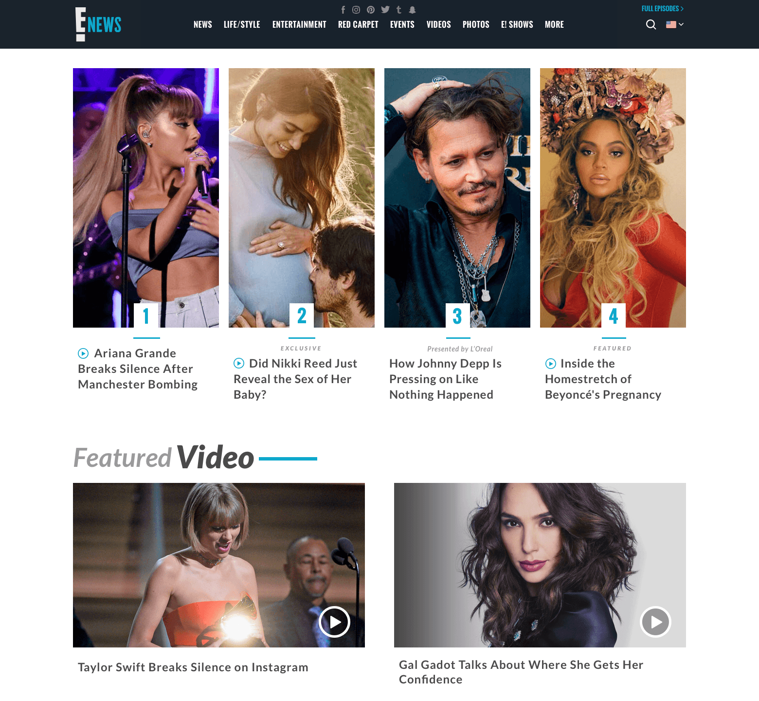 E! News rebrand · multi-platform front door