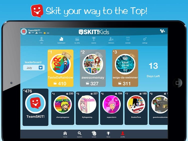 Skit! moment · finished animation playing back